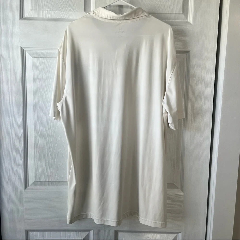MASTERS Performance Mens XL White Golf Polo Shirt Short Sleeved - Picture 4 of 4